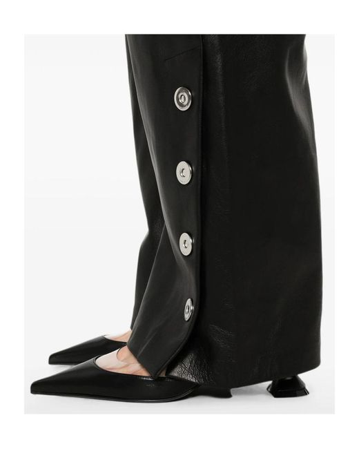 Sportmax Gray Wide-Leg Casual Trousers
