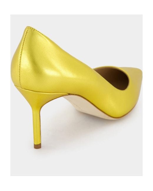 Manolo Blahnik Yellow Tora Slip-On Pumps