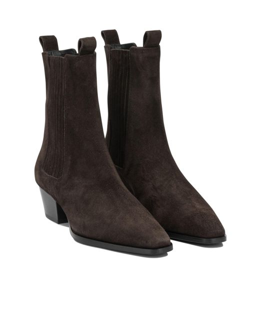 Aeyde Brown Agata Pull-On Ankle Boots