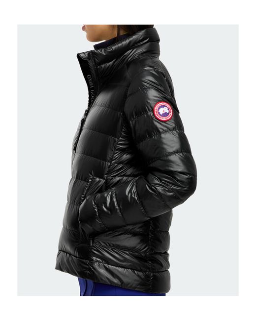 Canada Goose Black Stand-Up Collar Cotton Coat