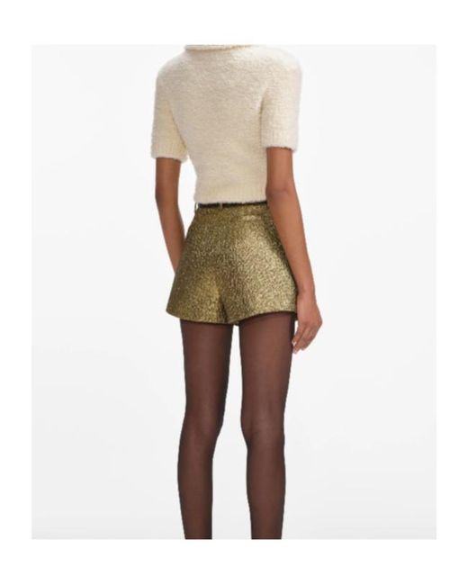 Self-Portrait Natural Textured-Finish Top