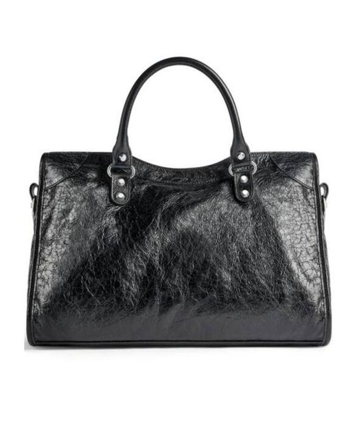 Balenciaga Black Le City Medium Tote Bag
