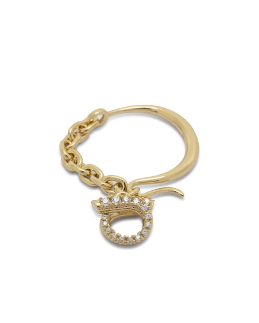 Ferragamo Metallic 'Gancatena' Ring