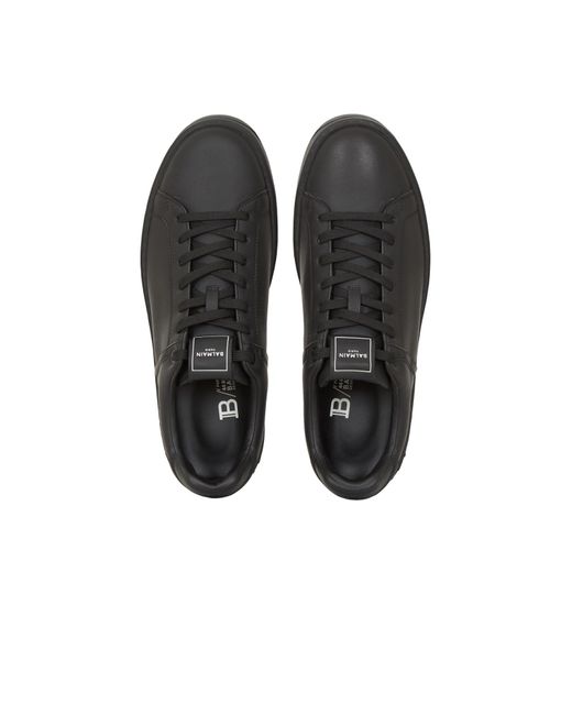 Balmain Black B-Court Trainers for men