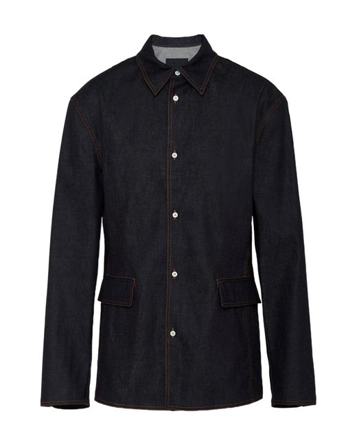 Prada Blue Denim Jacket for men