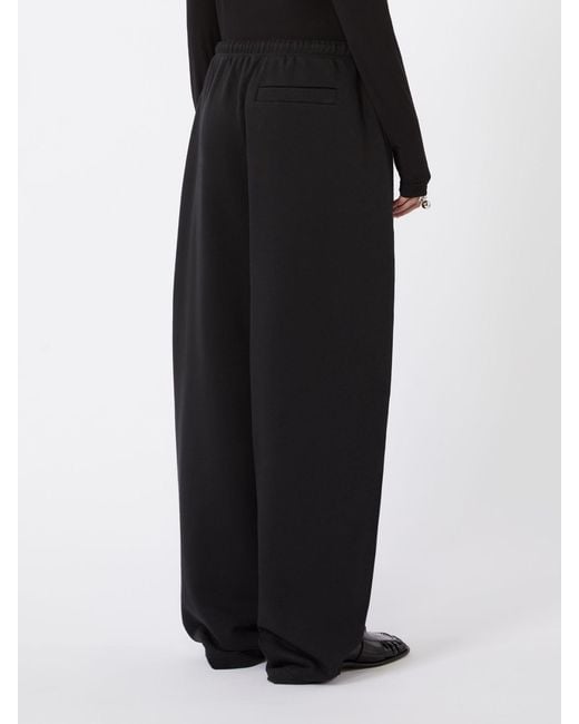 Sportmax Black Spdnespola Drawstring Elasticated-Waistband Track Pants