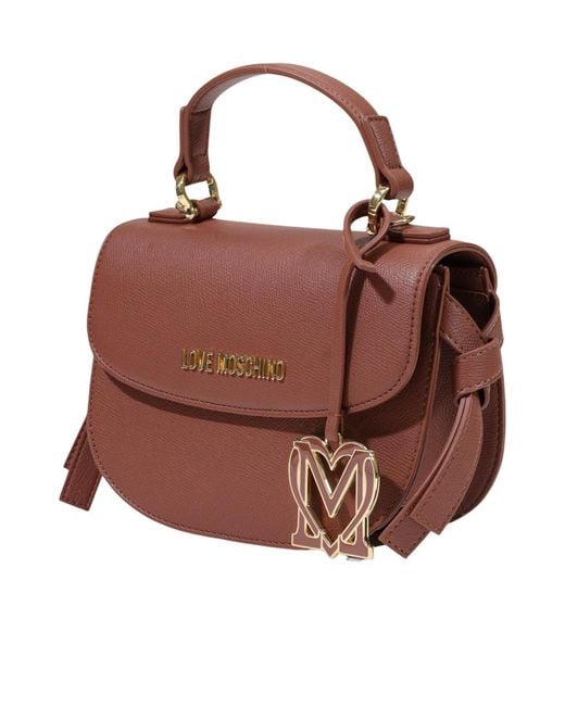 Moschino Red Flap Shoulder Bag