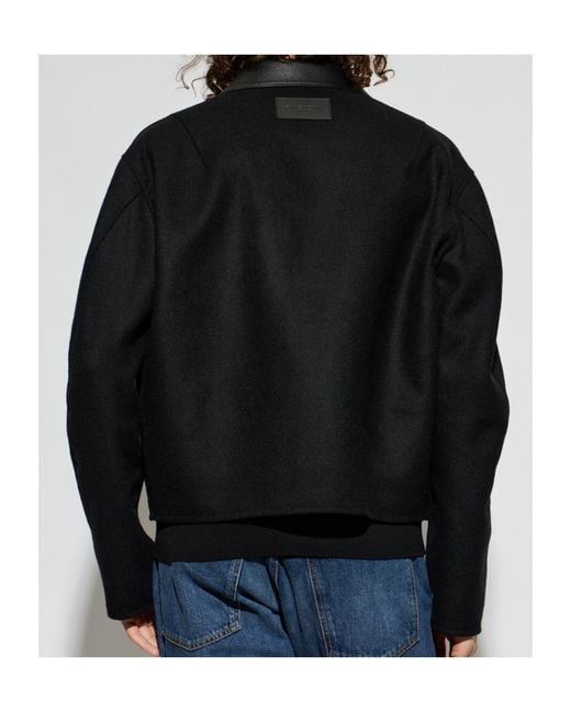 Givenchy Black Collared Long-Sleeved Casual Jacket for men
