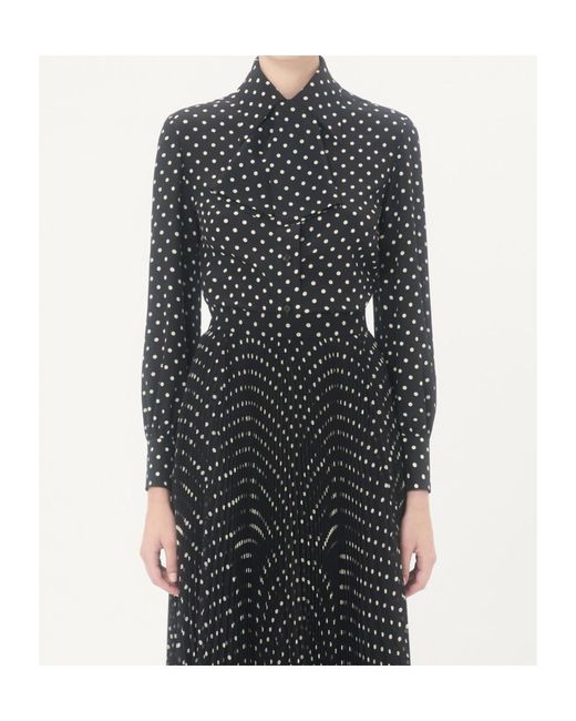Valentino Black Polka Dot Printed Button-Up Shirt