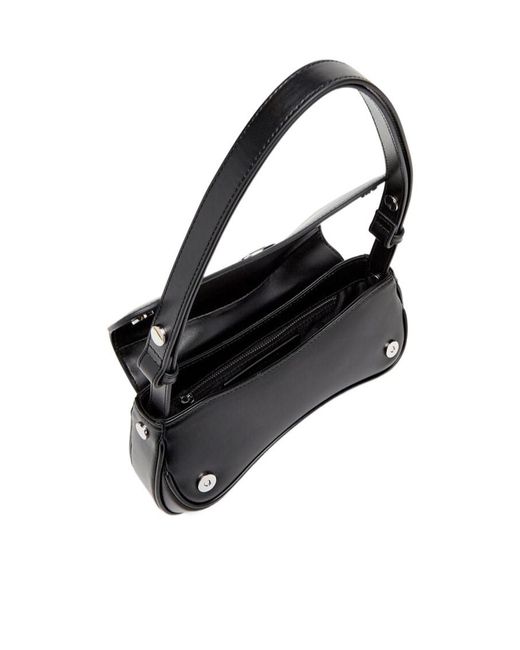 DIESEL Black Play Logo Plaque Clutch Bag
