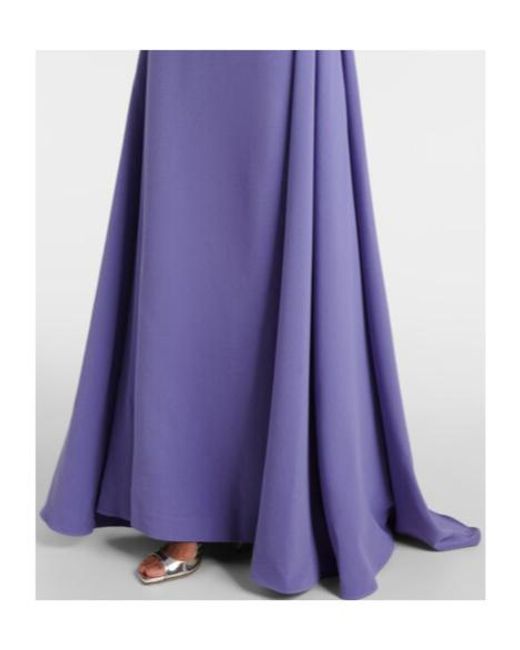 Solace London Blue Shayla Crepe Dress