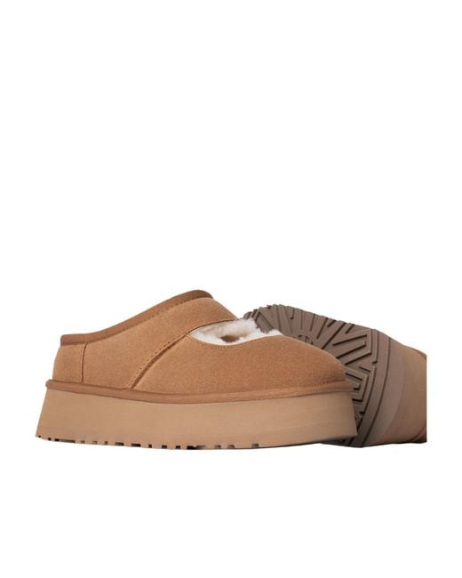 Ugg Brown Bea Cut-Out Detailed Slip-On Slippers