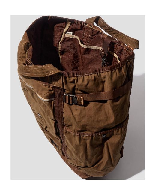 Porter-Yoshida and Co Brown Crag 2Way Top Handle Backpack for men