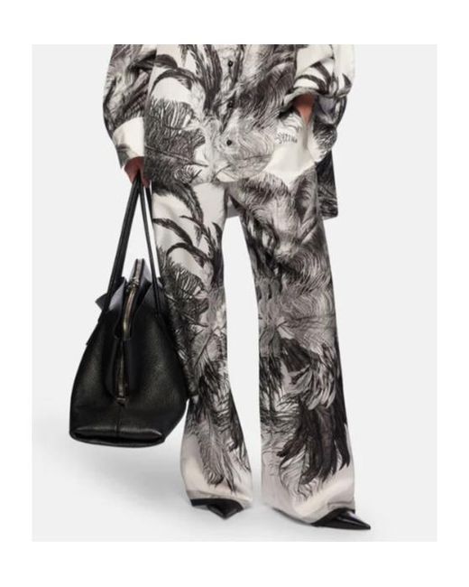 The Attico White The Pattern-Printed Trousers