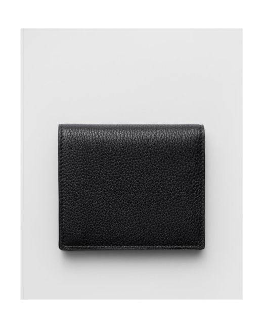 Prada Black Triangle-Logo Wallet for men