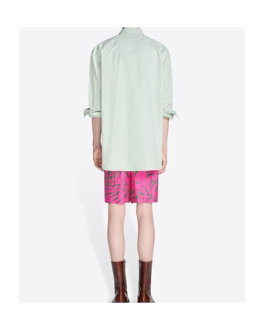 Dries Van Noten Green Croom Embroidered Shirt for men
