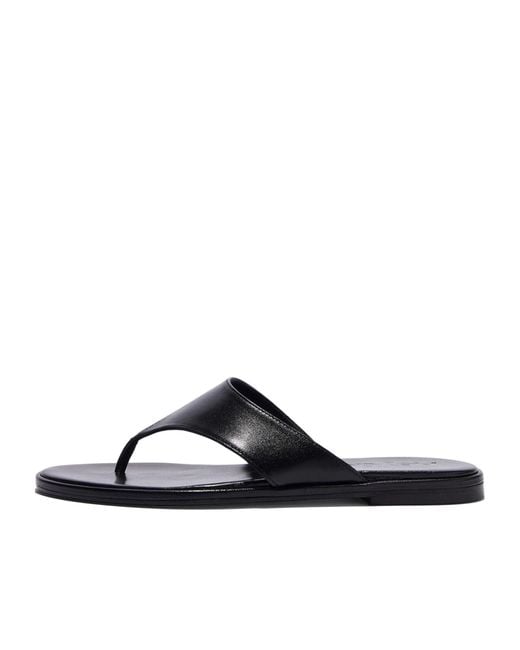 Aeyde Black Thong Slide Sandals