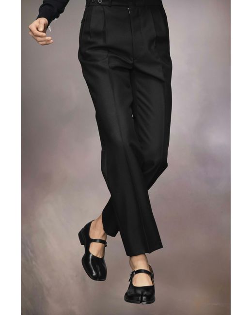 Maison Margiela Black Taby Mary-Jane Loafers for men