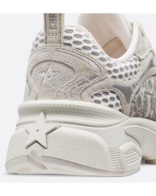 Dior Gray Christian Vibe Lace-Up Sneakers