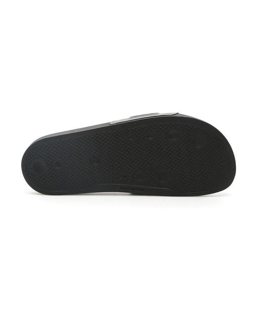 Off-White c/o Virgil Abloh Black Industrial Logo Slides for men
