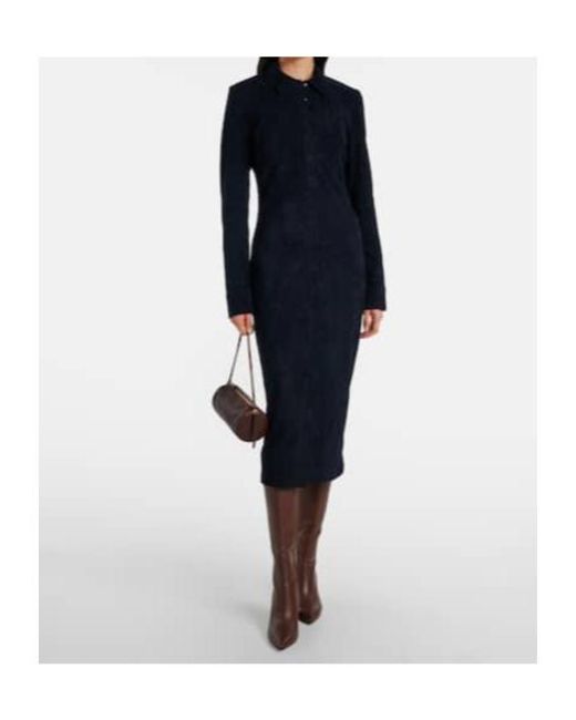 Stouls Blue Becky Suede Shirtdress