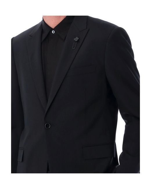 Lardini Black Soiree Single-Breasted Suit for men
