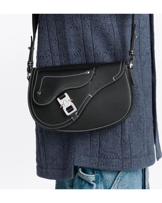 Dior Black Saddle Messenger Bag for men