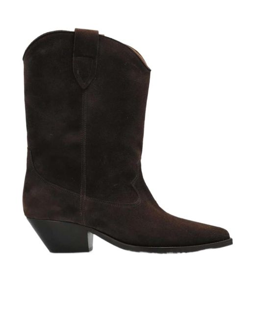 Isabel Marant Black Pointed Ankle Boots