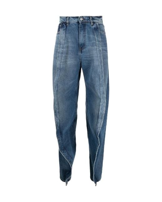 Y. Project Blue Belt-Loop Jeans for men
