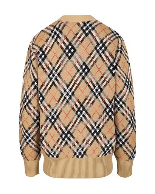 Burberry Multicolor Check Cardigan