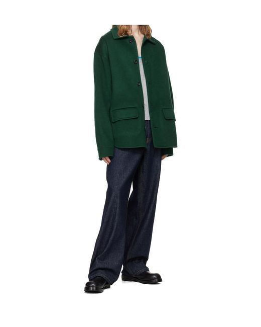 Marni Green Long-Sleeved Casual Jacket for men