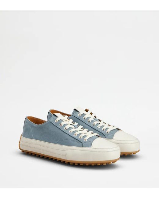 Tod's Blue Lace-Up Sneakers for men