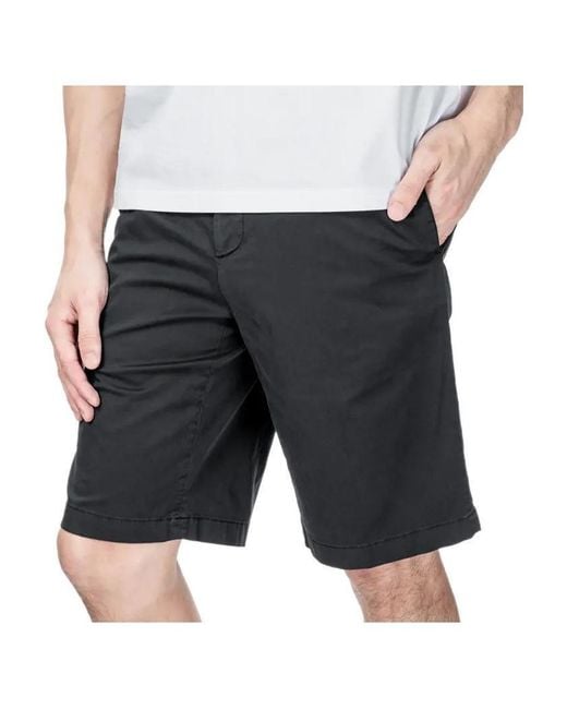 Paul & Shark Black Logo Shorts for men