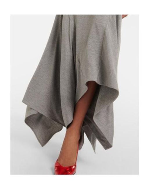 The Attico Gray Halterneck Maxi Dress