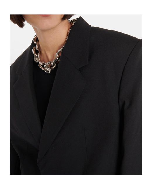 Dion Lee Black Lace Trimed Cutout Suit Jacket