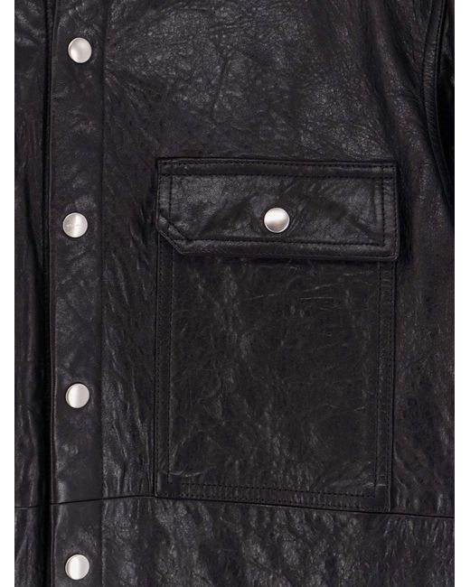 Rick Owens Black Single Breasted Jacket for men