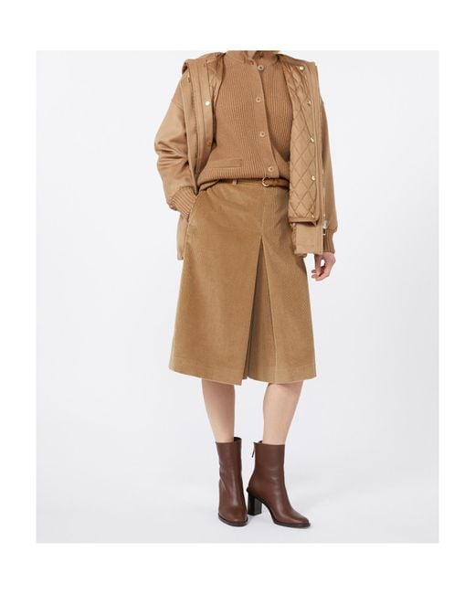Max Mara Natural Studio Drawstring Long-Sleeved Coat