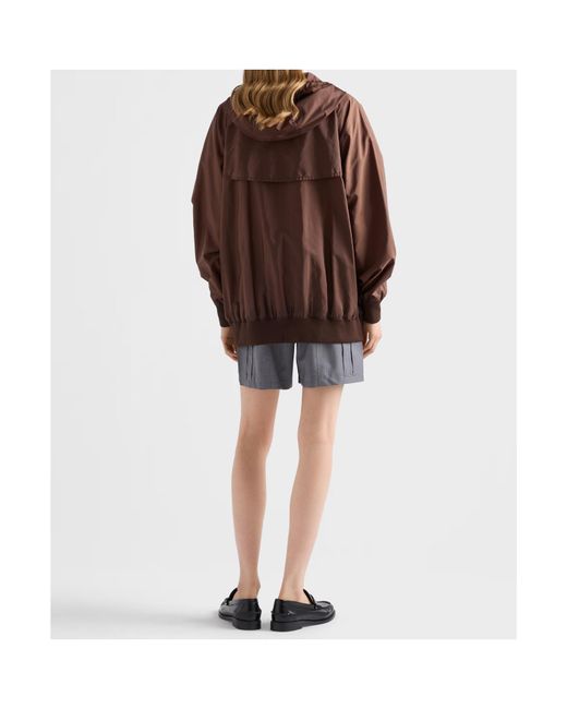 Prada Brown Lightweight Re-Nylon Raincoat
