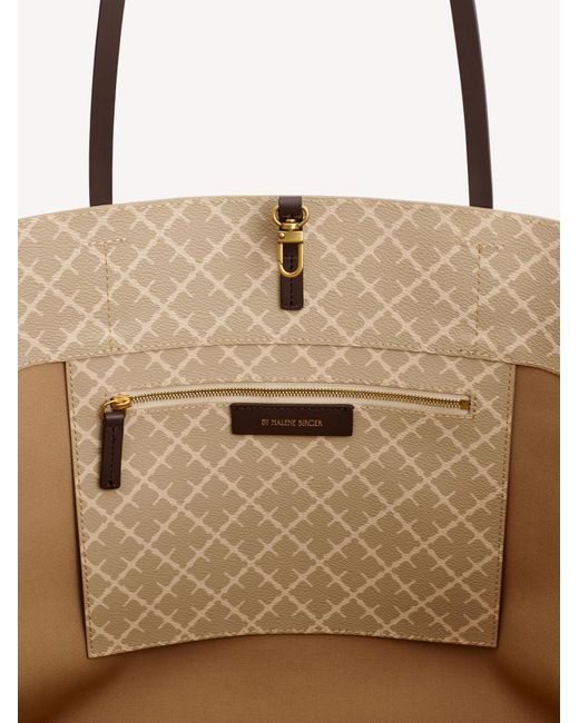 By Malene Birger Natural Abi Printed Tote Bag