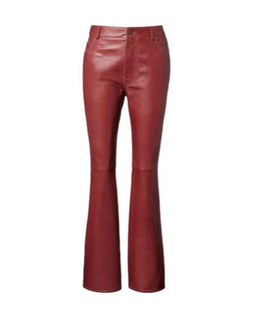 Chloé Leather Flared Pants
