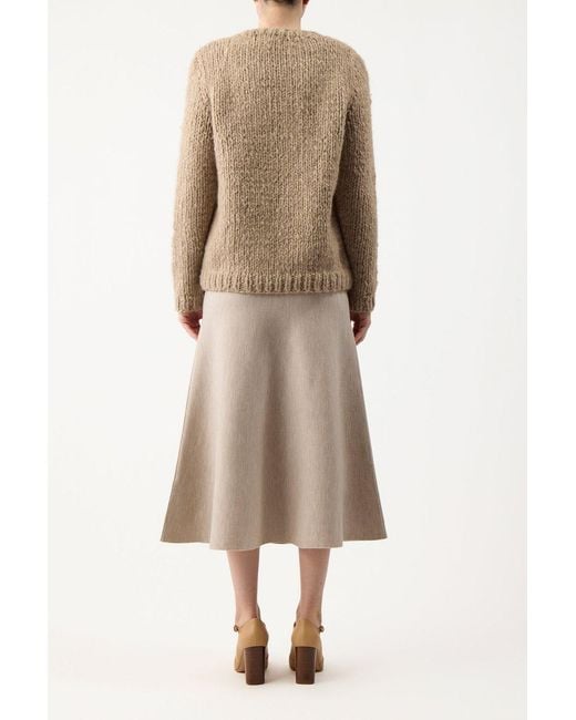 Gabriela Hearst Natural Elastic Waist Skirt