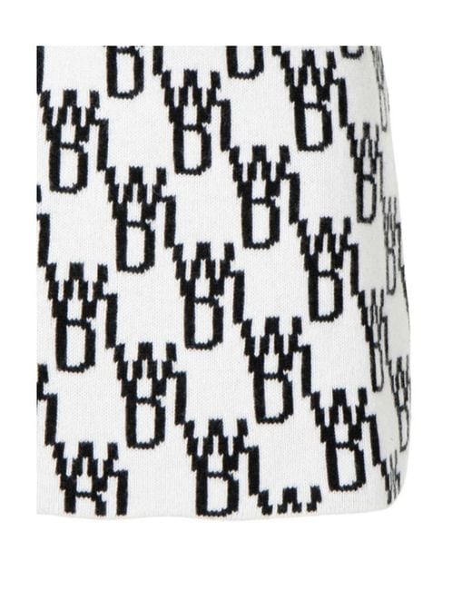 we11done Black Logo Skirt