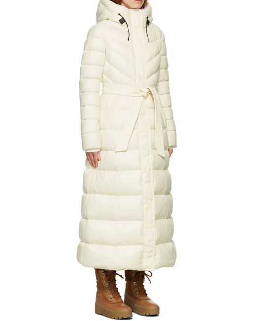 Mackage White Hooded Padded Coat