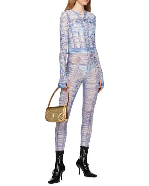 DIESEL Metallic 1Dr-Iconic Mirrored Shoulder Bag