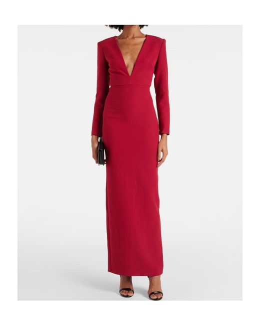 Roland Mouret Red Crêpe Gown