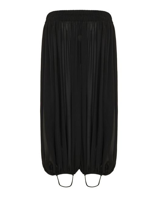 Alaïa Black Pleated Casual Pants