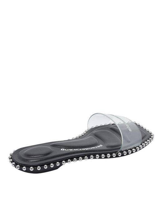 Alexander Wang White Stud Detailed Sandals