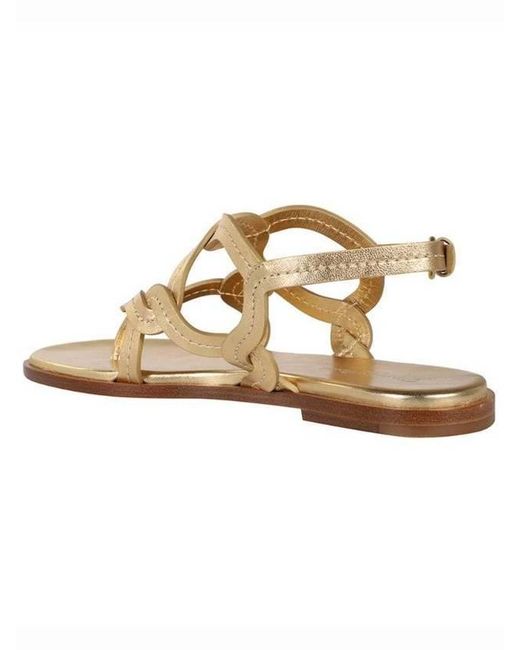 Gianvito Rossi Metallic Leather Sandals