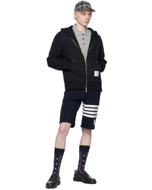 Thom Browne Gray Rwb Pocket Trim Polo Shirt for men