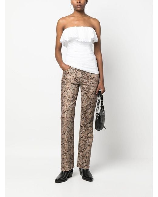 Isabel Marant White Orma Sleeveless Top